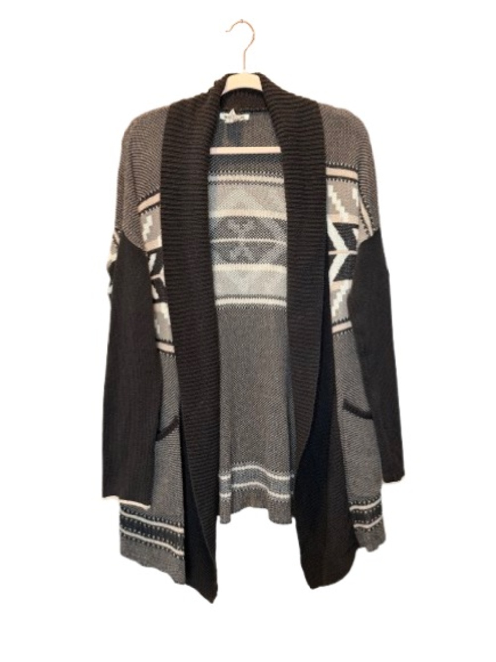 Billabong Women’s Used/Good Condition/Medium/Heathered Brown Knit Cardiga